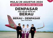Bandara Kalimarau Membuka Rute ke Denpasar Bali,Terbang Perdana Mulai 29 Agustus Ini
