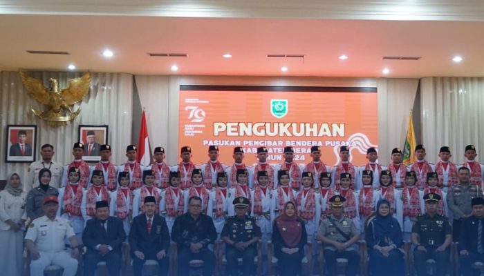 Bupati Berau Kukuhkan 33 Anggota Paskibraka Tahun 2024