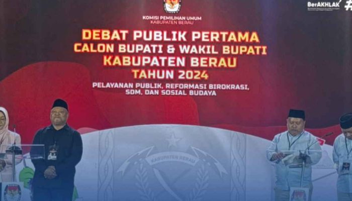 Debat Pertama! Paslon Bupati Berau Beradu Program Antikorupsi hingga Toleransi