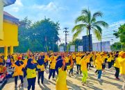 HUT Partai Golkar ke-60 Gelar Senam Serentak Seluruh Indonesia Sukses Pecahkan Rekor MURI
