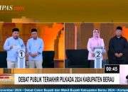 Debat Publik Terakhir Pilkada Berau 2024, Paslon Bupati Adu Visi-Misi dan Program