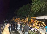 Kendaraan Berat Amblas di Jalan Poros Berau-Tanjung Selor, Polsek Gunta Gerak Cepat Amankan Lokasi
