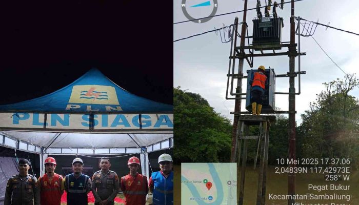 PLN Berau Berhasil Pulihkan Pasokan Listrik Pasca Banjir